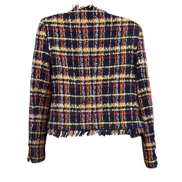 L’Agence Angelina Tweed Jacket in Black Multi Tweed NWT Size 0 - Picture 8 of 11